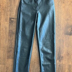 Wilfred Faux Leather straight leg pant